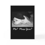 Me?  Miss You? English Bulldog Greeting Card