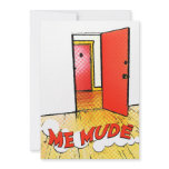 me mudé : puerta cómica personalized invitations