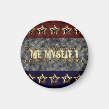 Me, Myself, I Stars and Stripes Refrigerator Magnets