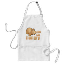 me so hungry funny hippo apron
