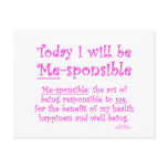 Me-Sponsible Postcard