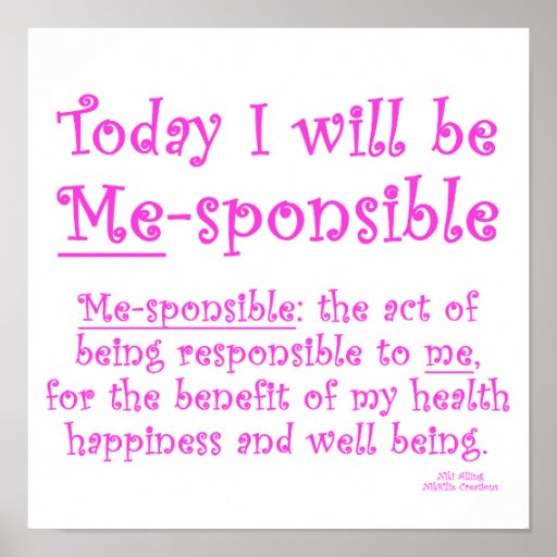 Me-Sponsible Print
