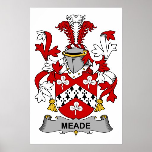 Meade Family Crest Posters Zazzle