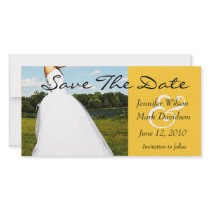 Meadow Bride Save The Date Photo Card photo cards by pinkinkart Meadow Bride Save The Date Photo Card photo cards