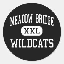Meadow Bridge - Wildcats - High - Meadow Bridge Round Stickers
