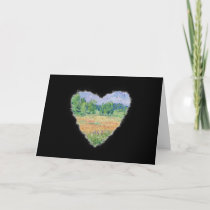 Meadow Heart Romance Valentine Love Card