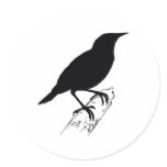 Meadow Lark Round Sticker