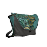 Meadow Paisley messenger Commuter Bag