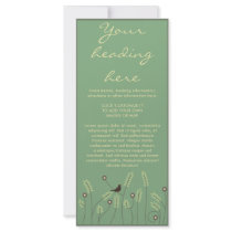 Meadow, rack card