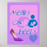 Meals on Heels! Breastfeeding Design Print