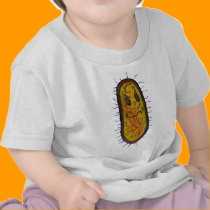 Mean Bacteria Cartoon Character t-shirts