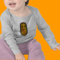 Mean Bacteria Cartoon Character t-shirts