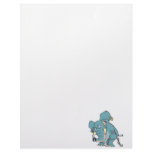 mean badass elephant cartoon letterhead design