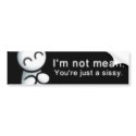 Mean bumper stickers