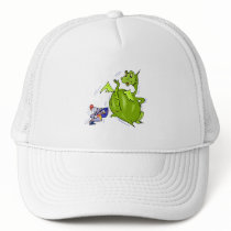 Mean Dragon Poked by Knight Hats