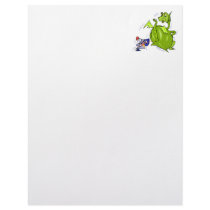 Mean Dragon Poked by Knight Letterhead Design