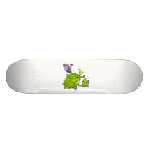 Mean Dragon Poked by Knight Skate Board Deck