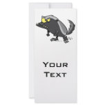 mean honey badger cartoon character rack cards
