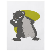 mean looking nasty honey badger graphic full color flyer