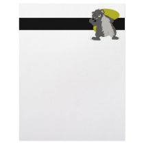 mean looking nasty honey badger graphic letterhead design