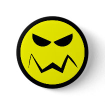 Mean Mister Smiley Face Button