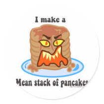 Mean Pancake stickers by Anotherfort Mean Pancake stickers