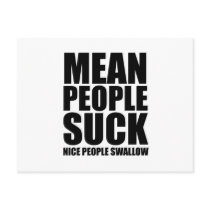 Mean people suck postcards