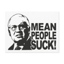 Mean People Suck postcards