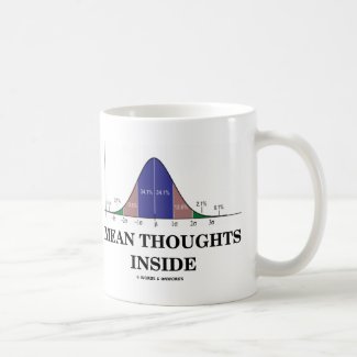 Mean Thoughts Inside (Statistics Humor) Coffee Mugs