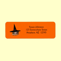 Mean Toad Face Halloween Address Label labels