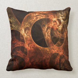"Meandering Thoughts" - Chic Abstract Art Pillow