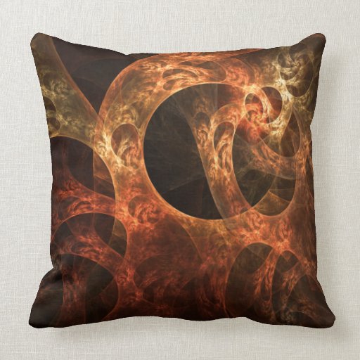 "Meandering Thoughts" - Chic Abstract Art Pillow