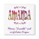 Meaning of Amanda Magnet