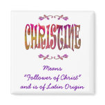 Meaning of Christine Magnet
