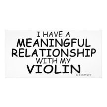 Meaningful Relationship Violin Photo Card