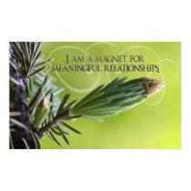 Meaningful Relationships Affirmation Poster Print