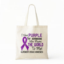 Means The World To Me 2 Alzheimer's Disease Tote Bags