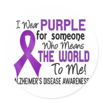Means The World To Me 2 Alzheimer's Disease Stickers