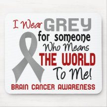 Means The World To Me 2 Brain Cancer Mouse Pads