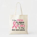 Means The World To Me 2 Breast Cancer Canvas Bags