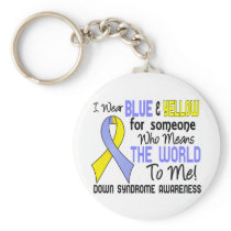 Means The World To Me 2 Down Syndrome Keychains