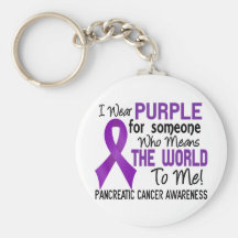 Means The World To Me 2 Pancreatic Cancer Key Chains