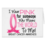 Means The World To Me Breast Cancer Greeting Cards
