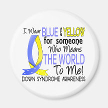 Means The World To Me Down Syndrome Refrigerator Magnet