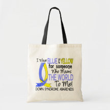 Means The World To Me Down Syndrome Tote Bags