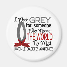 Means The World To Me Juvenile Diabetes Fridge Magnets