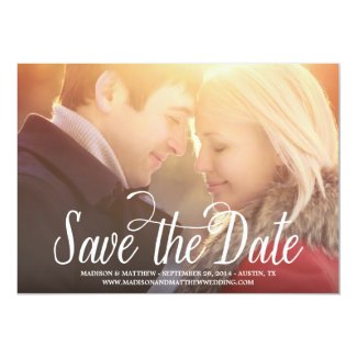 Meant to Be | Save the Date Announcement 5" X 7" Invitation Card