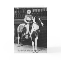 "Meanwhile, back at the ranch..." Card