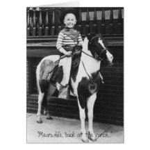 "Meanwhile, back at the ranch..." Card
