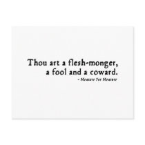 Measure For Measure Insult postcards